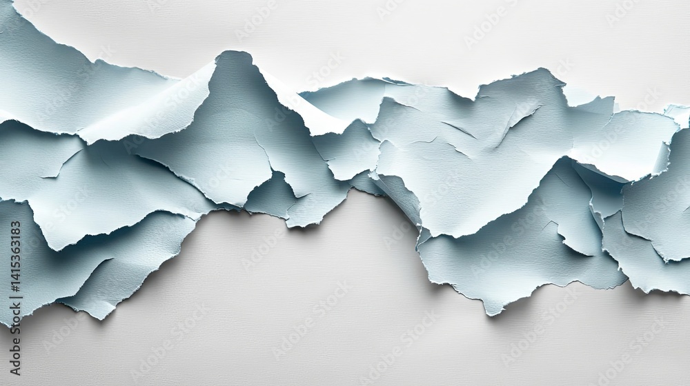 Crumpled torn paper with rough edges for creative projects Crumpled torn paper with rough edges for creative projects