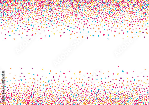 Realistic colorful confetti background	