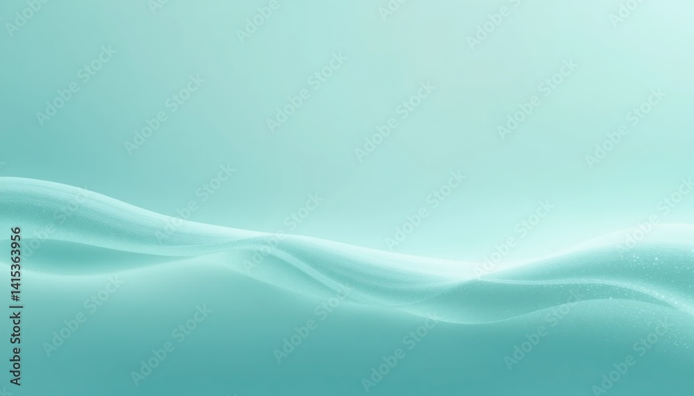 Obraz premium Gentle waves flowing in serene aquatic environment abstract background tranquil blue tones soft light calm aesthetic