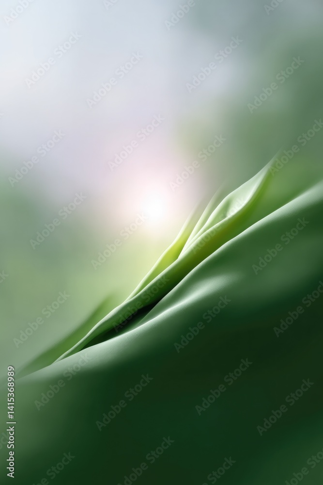 Fototapeta premium minimalistic abstract design illustration featuring gentle gradients and soft curves to evoke sense of personal space