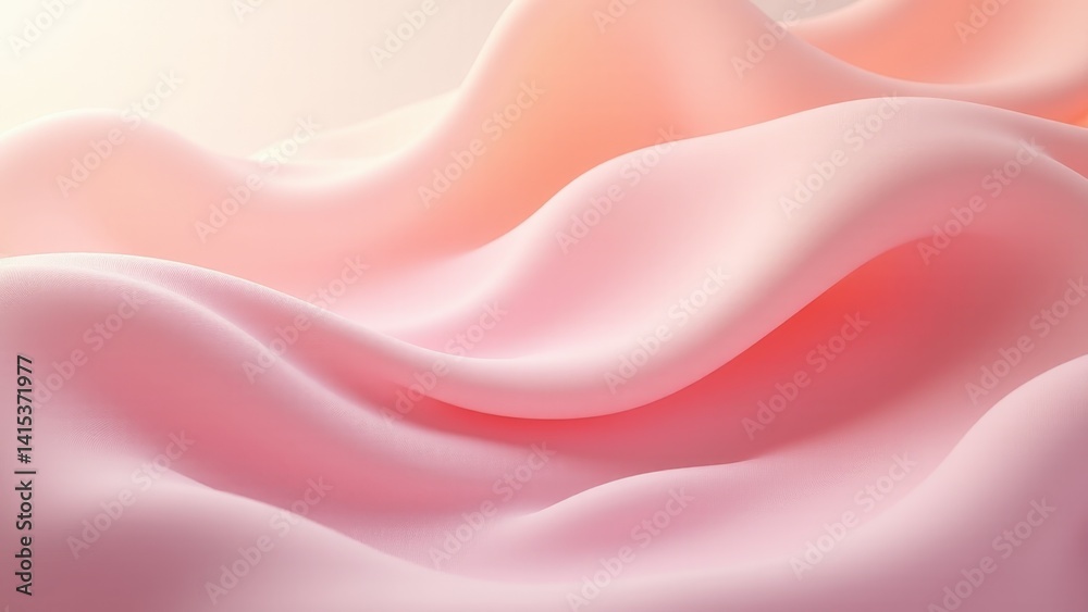 Obraz premium Abstract Pink Fabric Wave Background Texture
