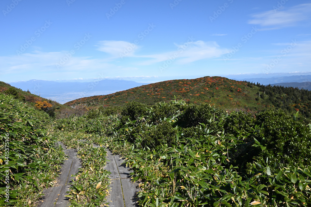 Zao mountain ridge, Miyagi, Tochigi, Japan