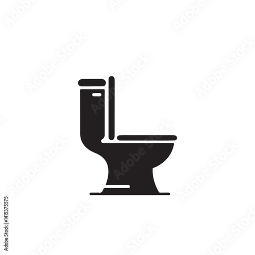 Silhouette of a Toilet