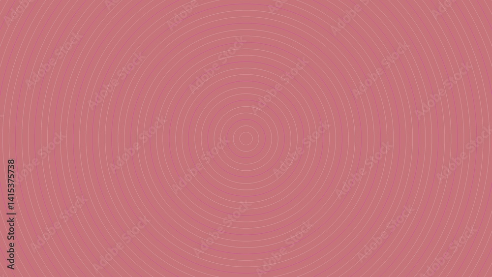 Concentric circles in a soft rose hue
