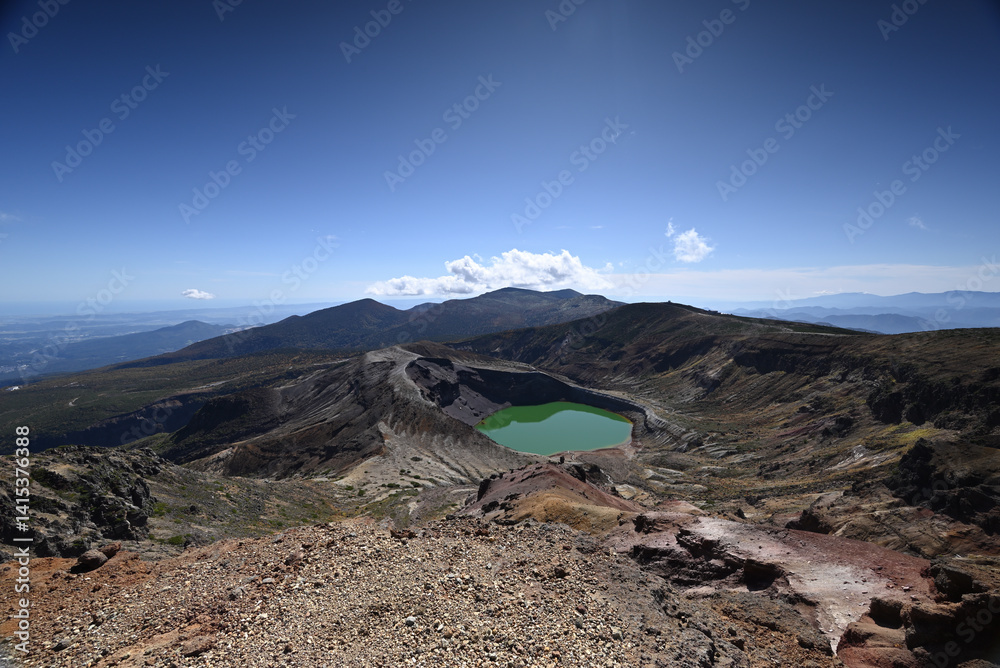 Zao mountain ridge, Miyagi, Tochigi, Japan