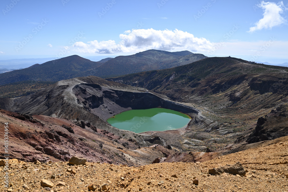 Zao mountain ridge, Miyagi, Tochigi, Japan
