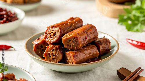 Chinese food, delicious duck neck