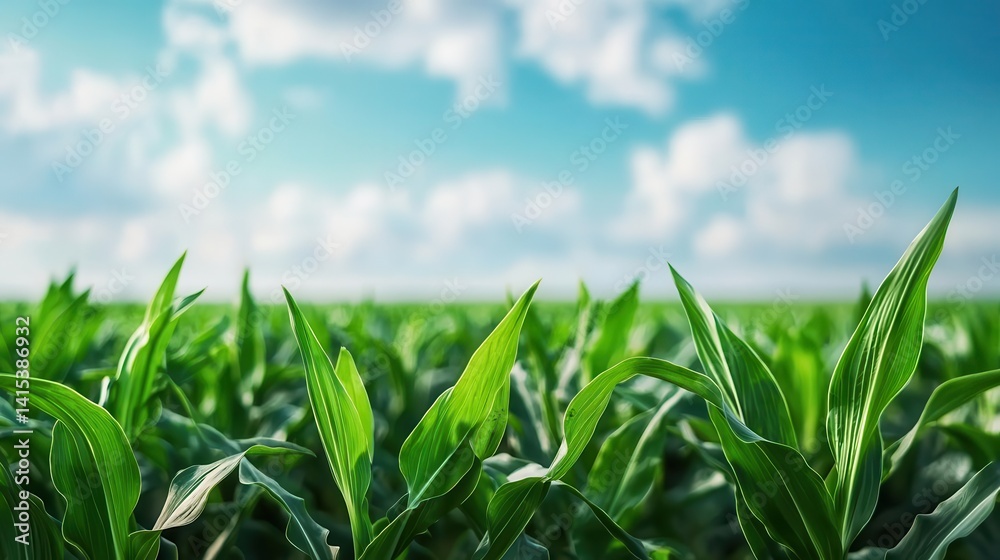 Obraz premium Modern agricultural field with sensorbased irrigation, optimizing crop hydration efficiently