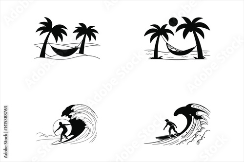 Beach Silhouettes