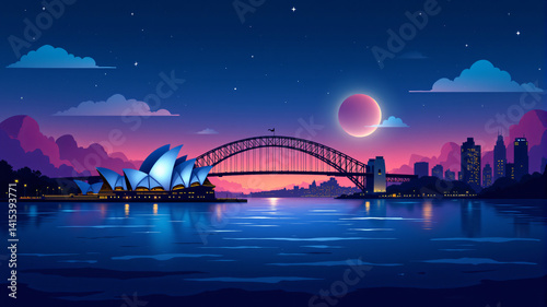 Stunning Sydney Skyline at Dusk