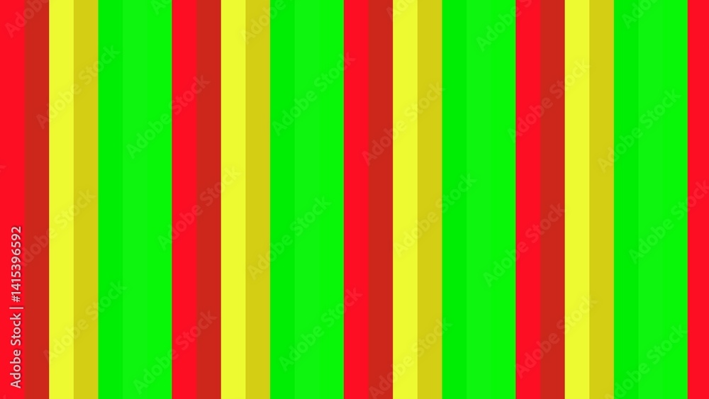Obraz premium Vibrant vertical stripes in red, green, and yellow (1)