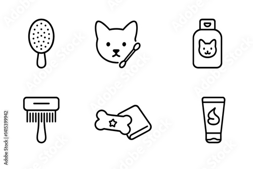 outline vector icons of career search: profession icon, job categories, resume match, location preference, industry filter, saved jobs, alert tag, applied status. set of line style icons in a modern,
