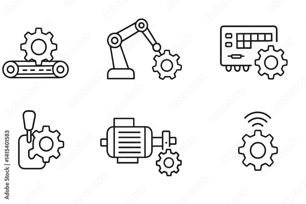 outline vector icons of cloud devops: CI/CD cloud, deployment icon, code in cloud, automation gear, pipeline icon, container deploy, Git sync, build icon. set of line style icons in a modern, outline vector icons of cloud devops: CI/CD cloud, deployment icon, code in cloud, automation gear, pipeline icon, container deploy, Git sync, build icon. set of line style icons in a modern,