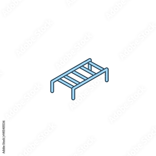 Agility ladder icon for fitness training and workout apps