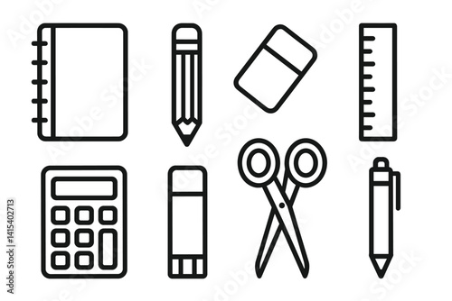 outline vector icons of personal location uses: home pin, work location, gym, favorite café, friend’s house, meeting point, delivery address, school pin. set of line style icons in a modern,