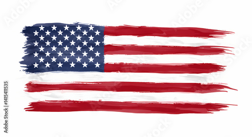 Distressed American Flag Image Free Download