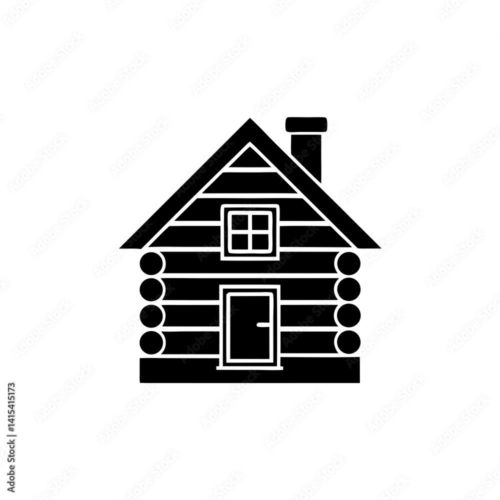creative details Cabin Icon Vector Illustration creative details Cabin Icon Vector Illustration