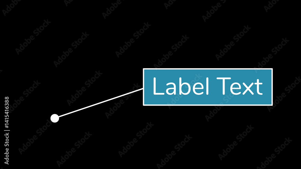 Text Box Labeling Label text box with pointer and line Stock Template | Adobe Stock