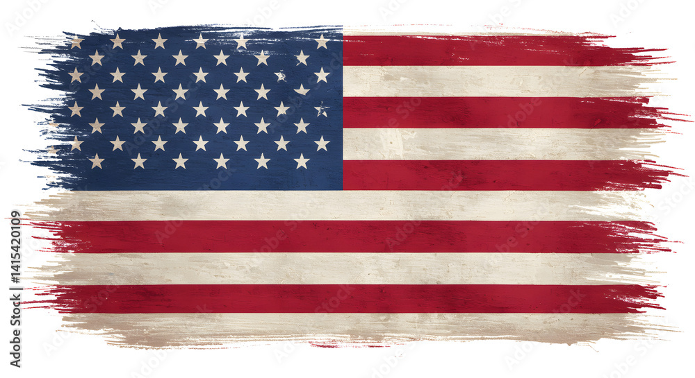 Fototapeta premium grunge usa flag