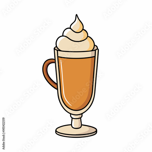 eggnog vector illustration