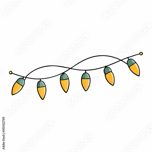 fairy lights vector