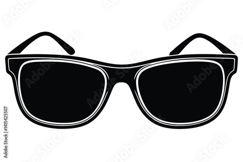 Stylish black sunglasses with a classic design, perfect for sun protection