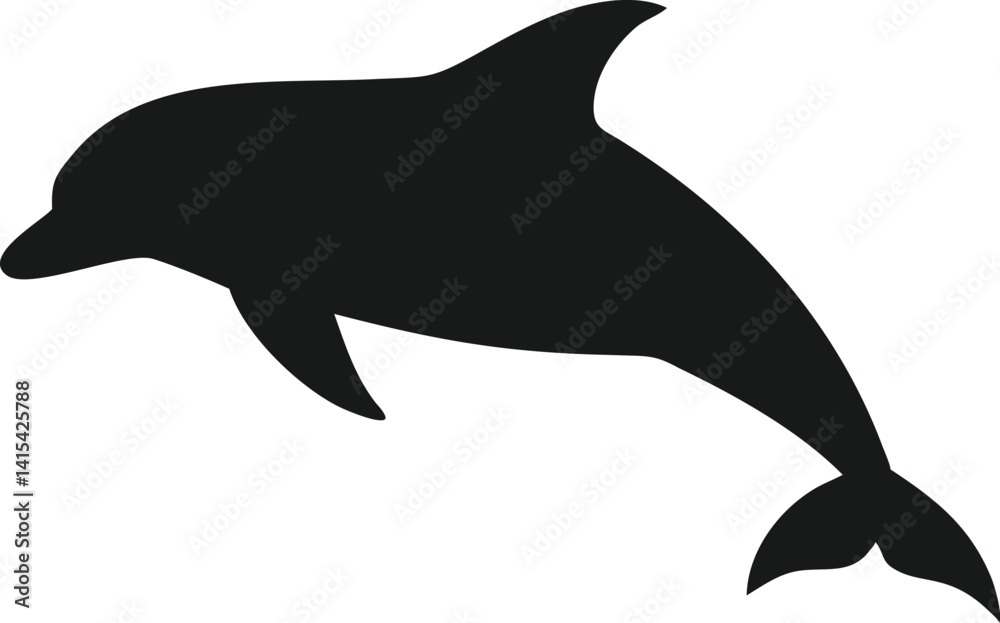Fototapeta premium dolphin isolated on white background