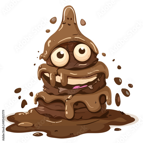 Mud monster illustration 