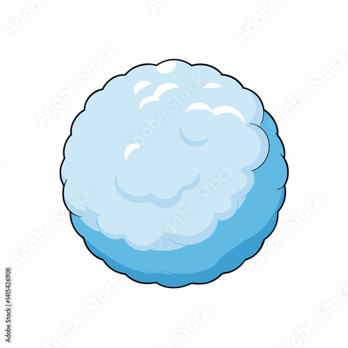 snowball vector on white