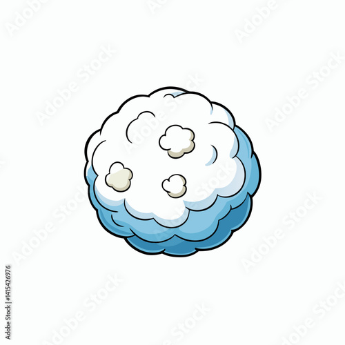 snowball vector on white