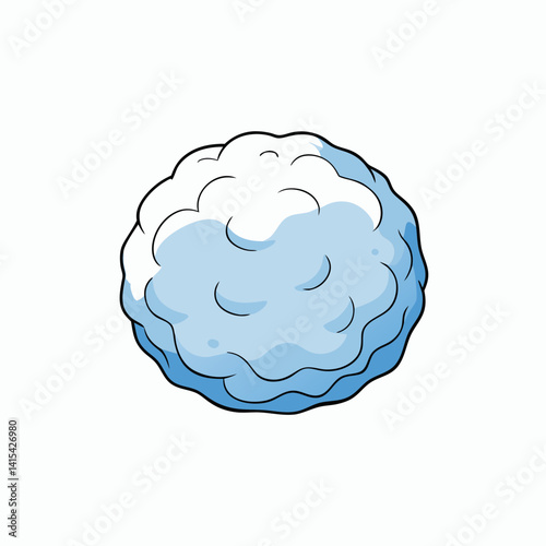 snowball vector on white