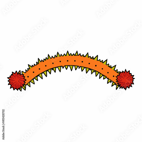 tinsel   on white background