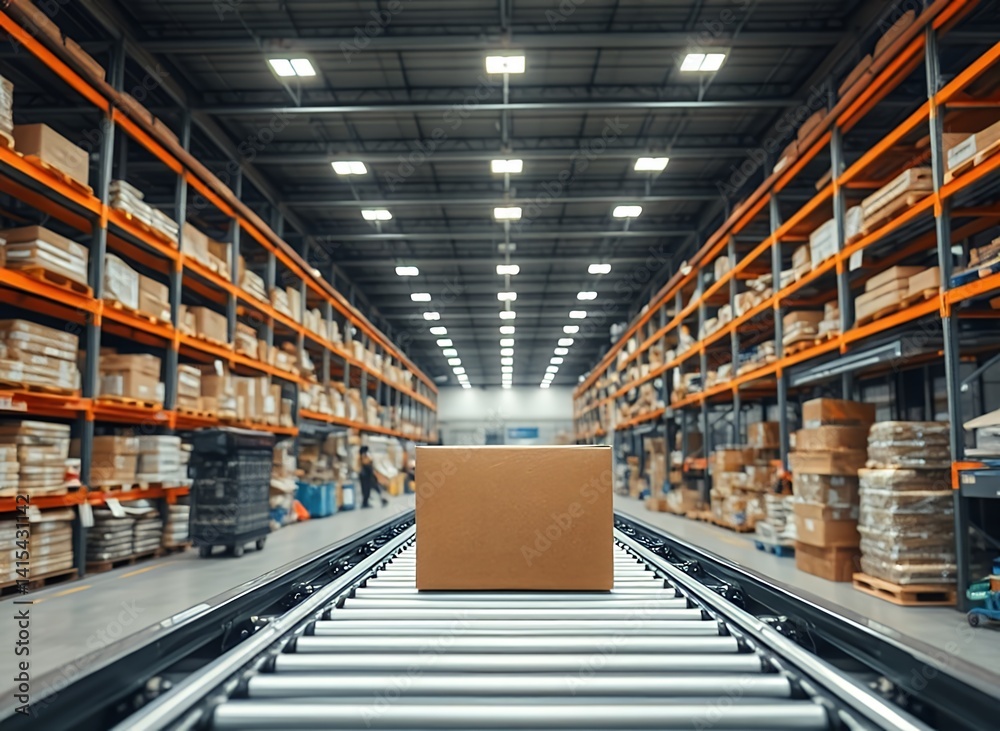 Fototapeta premium Industrial Warehouse Interior