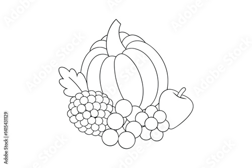vector illustration of grapes