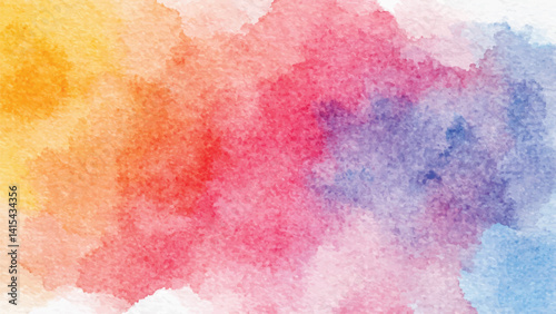 Hand painted colorful watercolor background