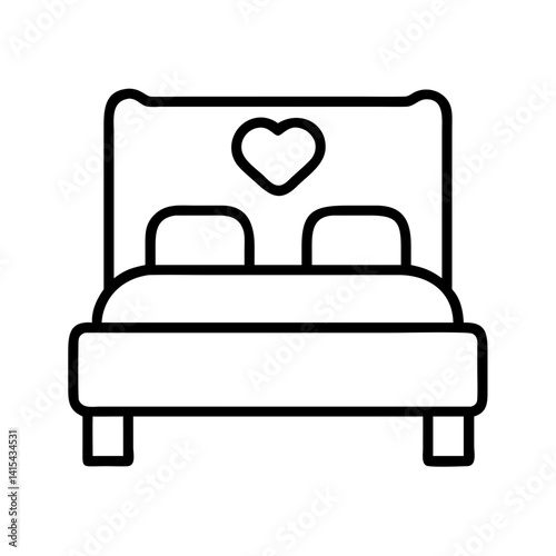 Find the perfect romantic bedroom furniture double bed with heart headboard for couples design