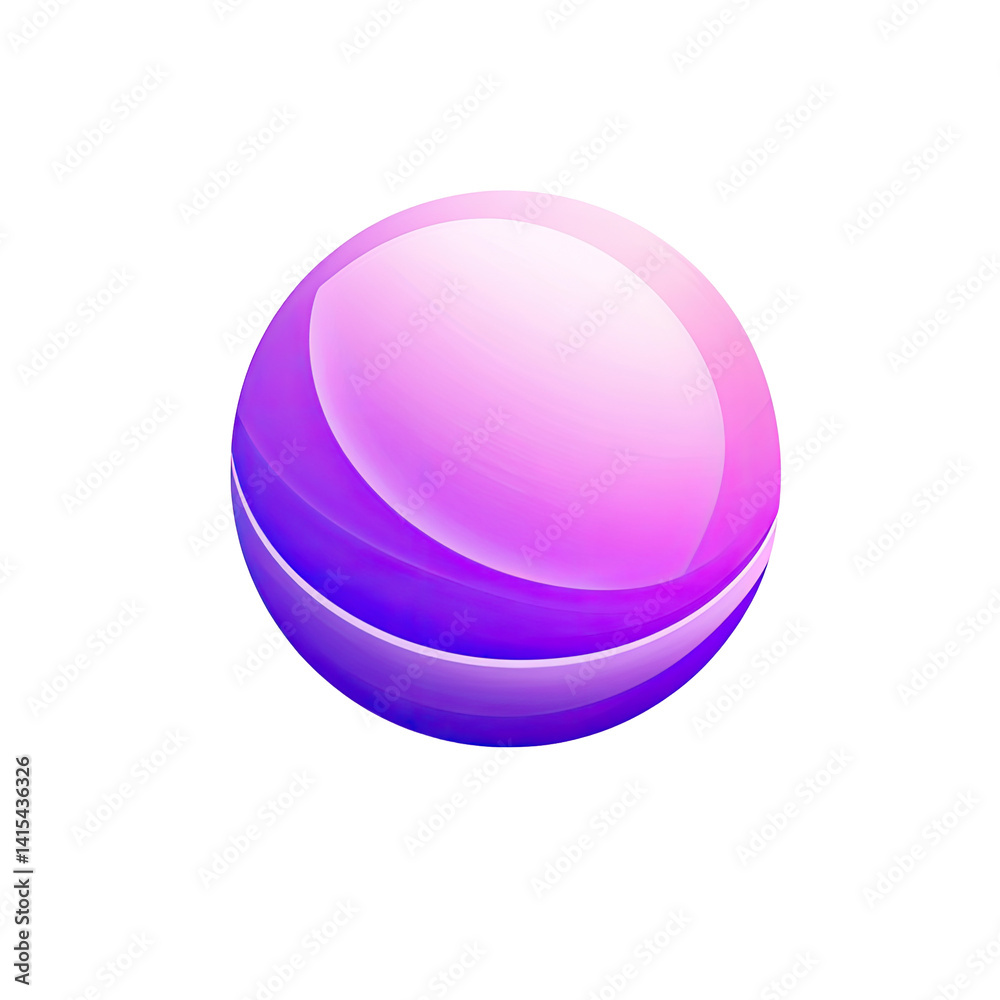 Obraz premium Abstract sphere. Gradients of purple