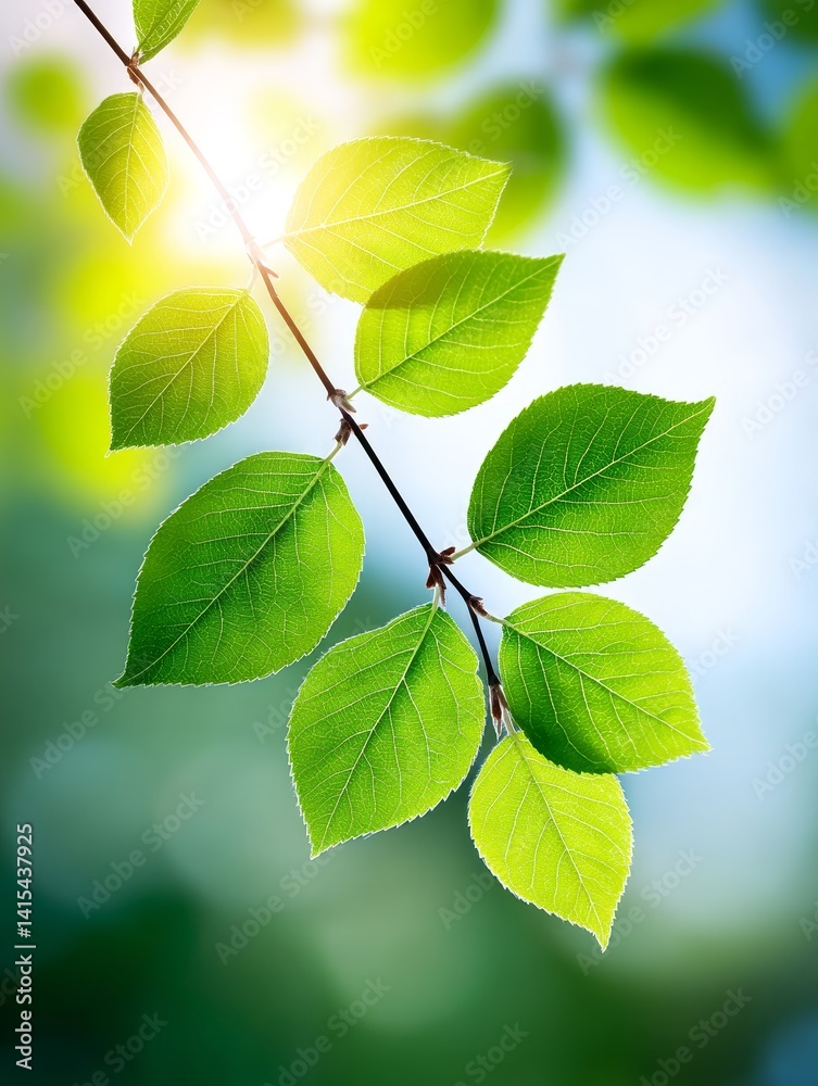 Spring Sunlight Through Leaves Soft Focus - Fresh spring leaves bathed in sunlight, symbolizing growth, renewal, nature, tranquility, and life Spring Sunlight Through Leaves Soft Focus - Fresh spring leaves bathed in sunlight, symbolizing growth, renewal, nature, tranquility, and life