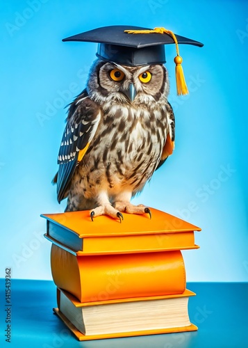 Wallpaper Mural A wise owl with graduation cap Torontodigital.ca