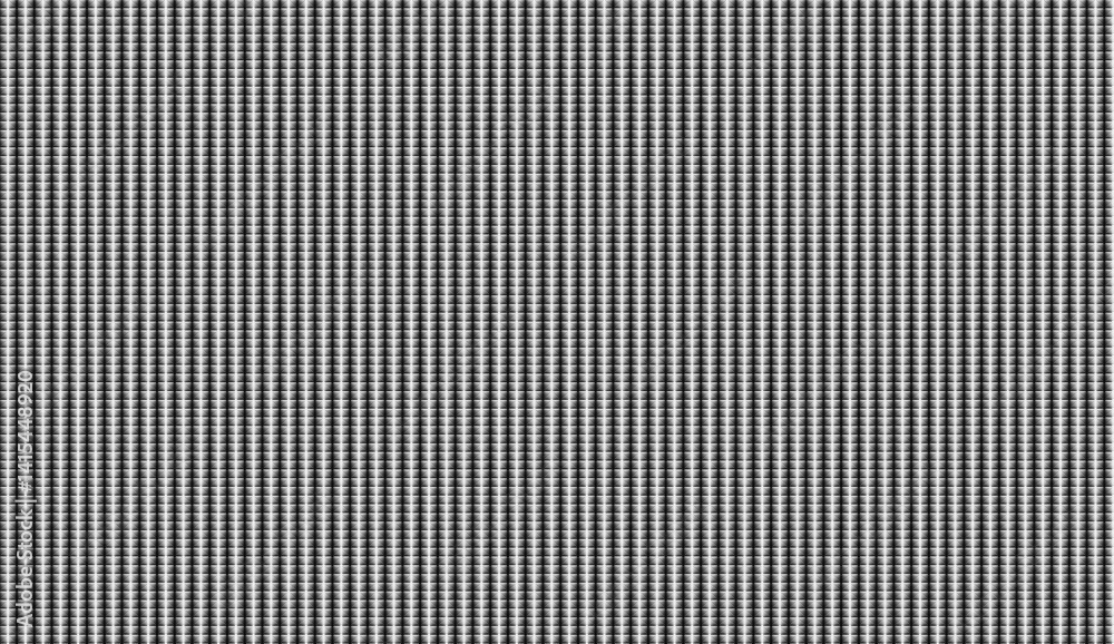 Fototapeta premium Black and white vertical stripes generating optical illusion, graphic design pattern with bold geometric visual impact