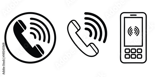 Vector icon of a wireless MP3 player symbol with communication and internet connectivity, featuring design elements of technology, sound, and connection