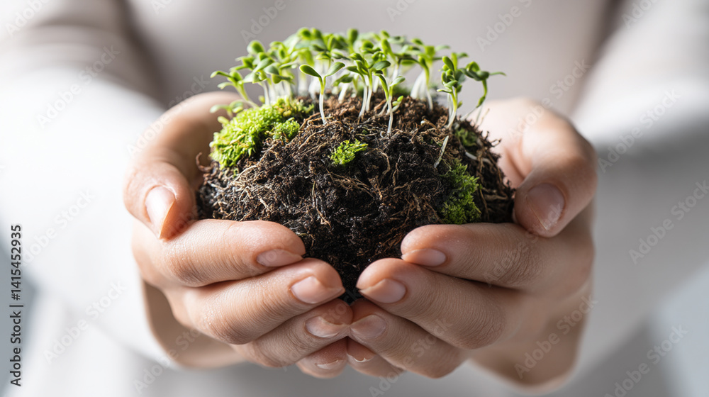 Nurturing Seedlings in Rich Soil: A Fresh Start for Organic Gardening and Sustainable Growth