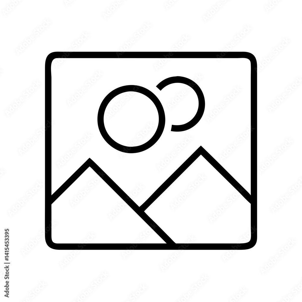 Landscape mountain vector icon illustration nature background travel tourism outdoor graphic design element Landscape mountain vector icon illustration nature background travel tourism outdoor graphic design element