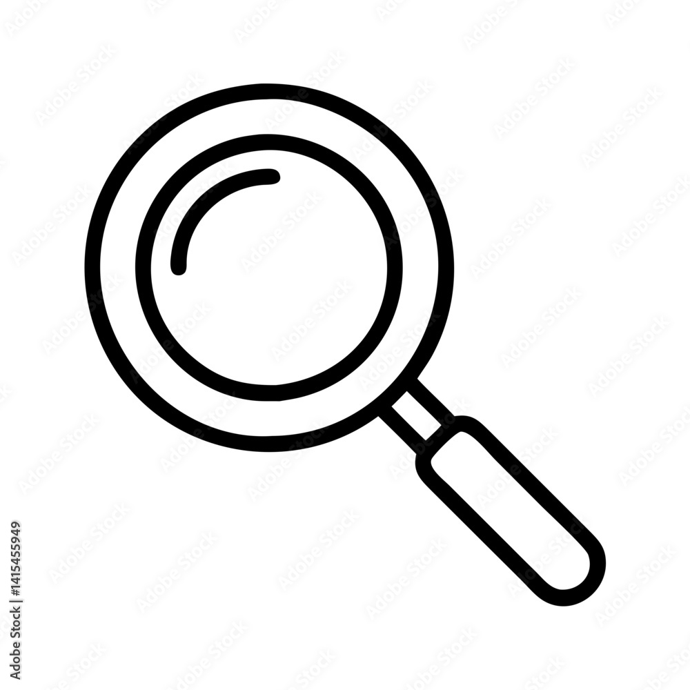 Magnifying glass icon vector search find zoom tool symbol for web design and mobile apps ui Magnifying glass icon vector search find zoom tool symbol for web design and mobile apps ui