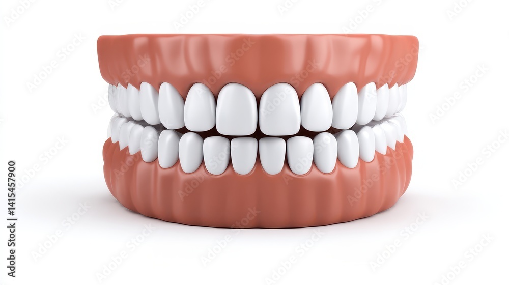Obraz premium Cross-section of a child's mouth educational insights into dental anatomy and oral health