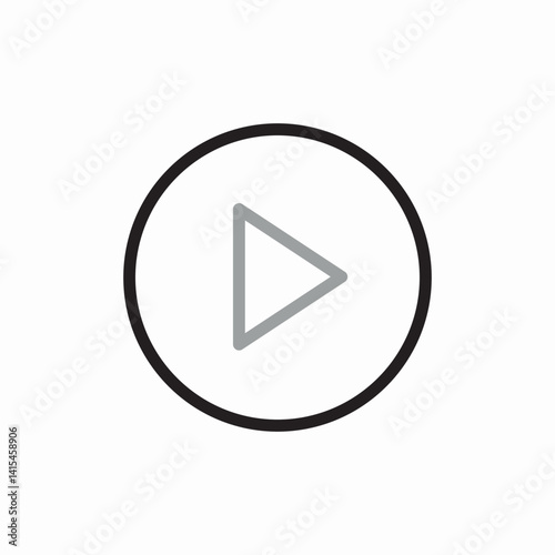 play button icon vector