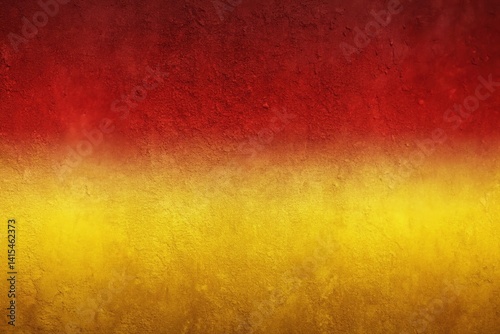 Red and Yellow Painted Wall Texture on Black Background
