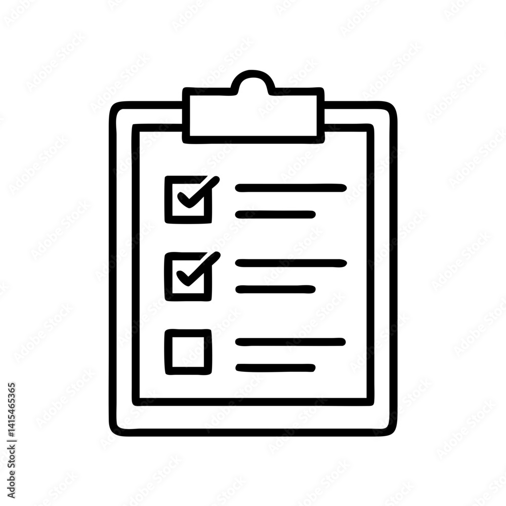 Checklist clipboard task list survey form to do list planning organization reminder concept icon vector Checklist clipboard task list survey form to do list planning organization reminder concept icon vector