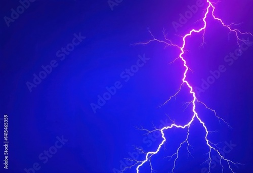 Multiple Lightning Strikes Across a Dark Thunderstorm Sky