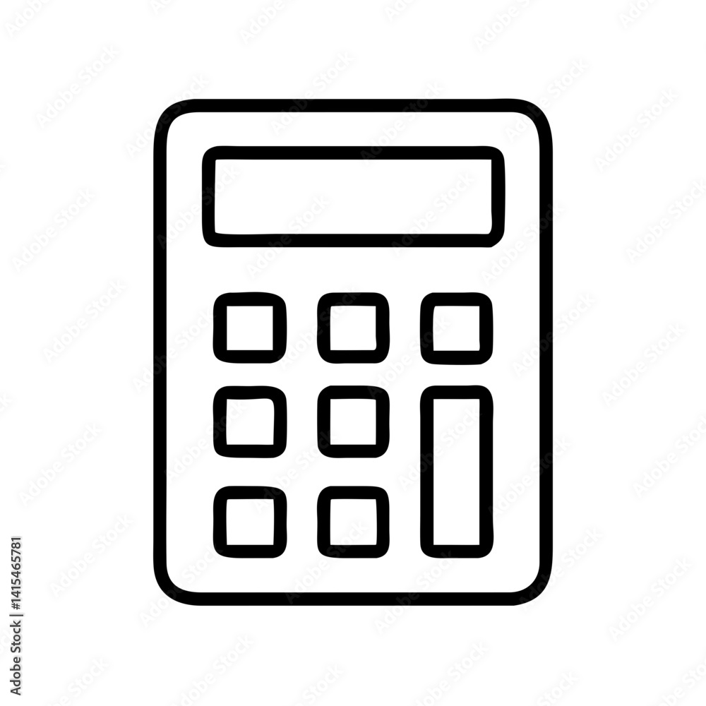 Calculator icon vector illustration for mathematical calculations and accounting tasks design element Calculator icon vector illustration for mathematical calculations and accounting tasks design element
